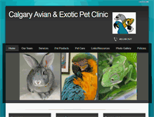 Tablet Screenshot of calgarypetvet.com